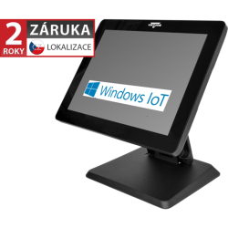 VIRTUOS BPOS BP-1588, 15'' LCD LED, 400 cd/m2, J6412, 8 GB RAM, 256 GB SSD, Win11 IoT, kapacitný, čierny