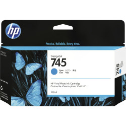 HP 745 atramentová náplň azúrová, F9J97A