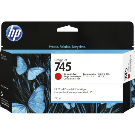 HP 745 atramentová náplň chróm. červená, F9K00A