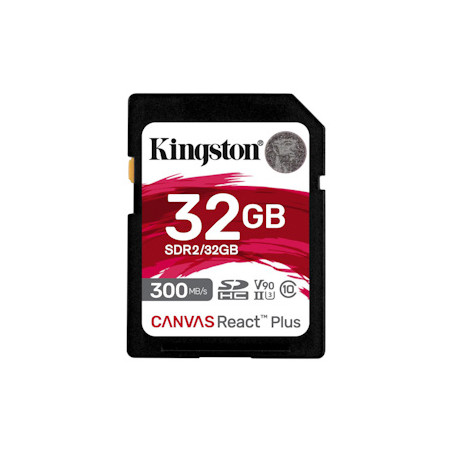 Kingston Canvas React Plus/SDHC/32GB/UHS-II U3/Class 10
