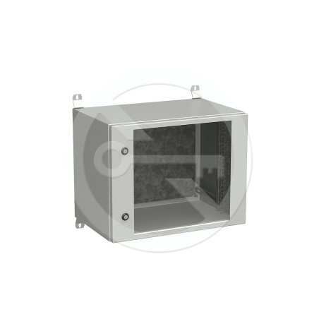 Rozvádzač nástenný vonkajší LC-20 9U 600x400 presklené dvere 2x1bodový zámok LC-20-9U-64-11-G