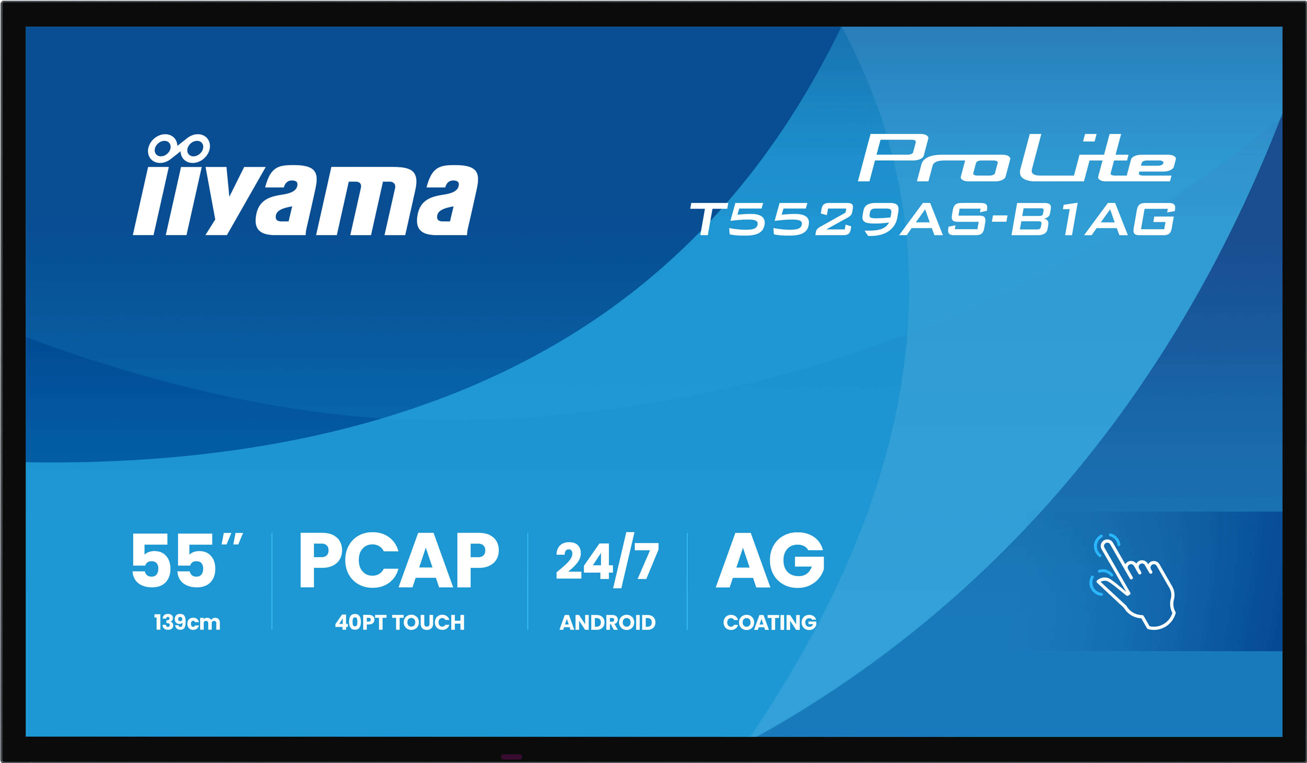 55'' iiyama T5529AS-B1AG: IPS, 4K UHD, Android, 24/7