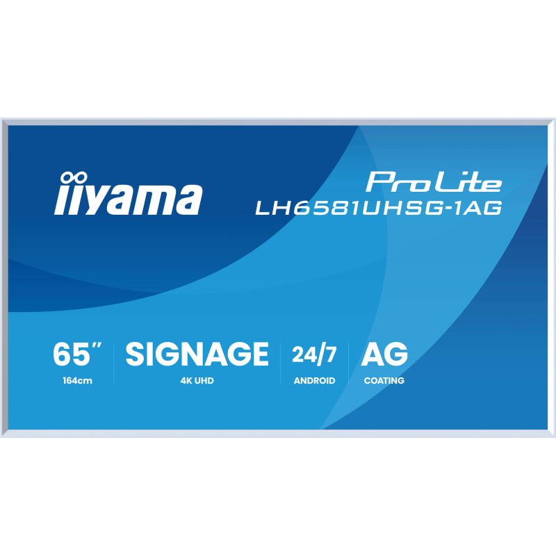 65'' iiyama LH6581UHSG-1AG:VA, 4K UHD,frame