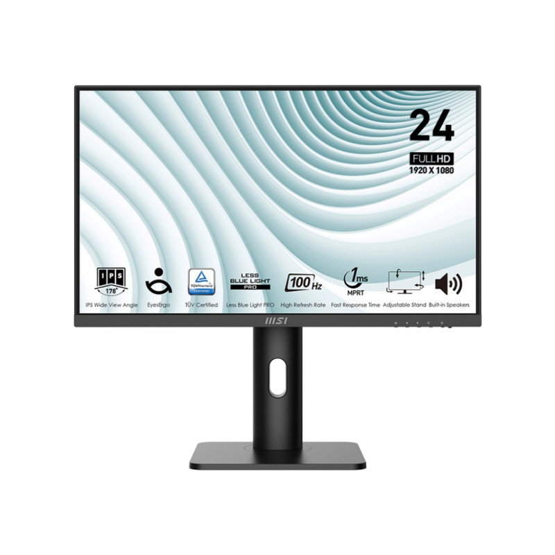 MSI Pro/MP243XP/23,8''/IPS/FHD/100Hz/1ms/Black/2R