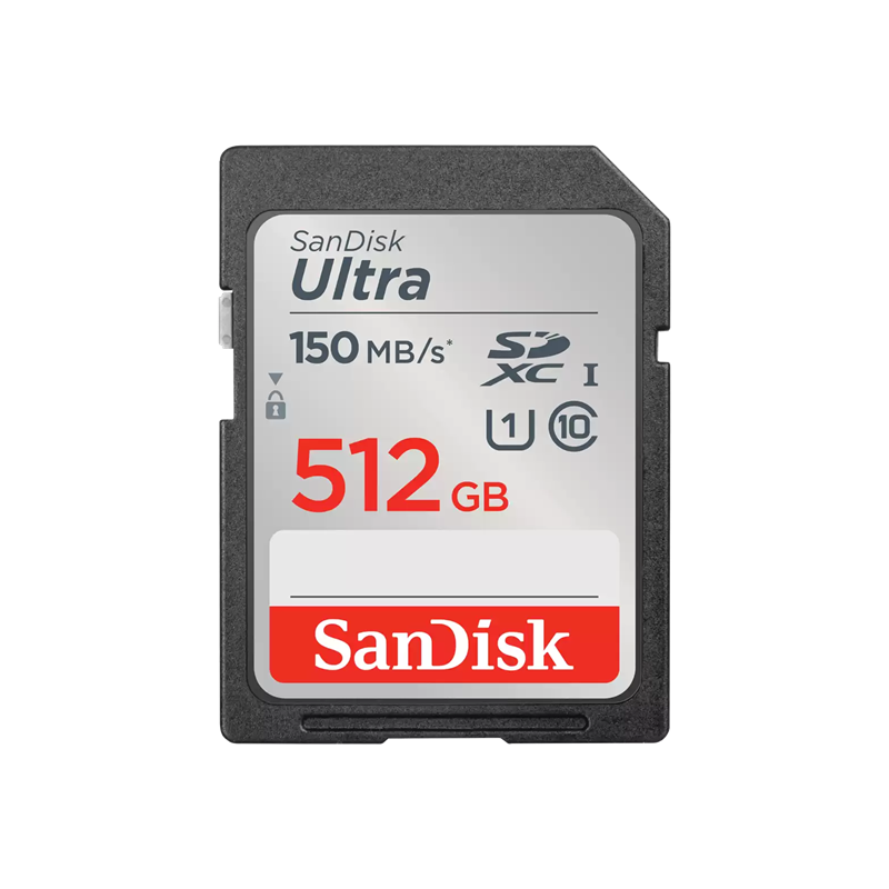 SanDisk Ultra SDXC 512GB 150MB/s Class10 UHS-I
