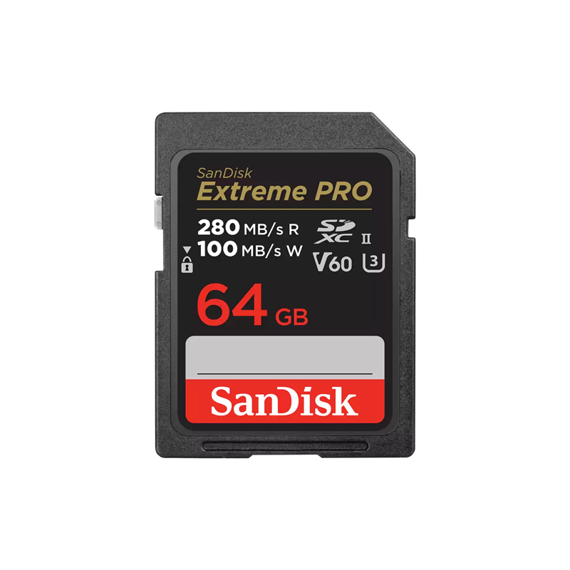 SanDisk Extreme PRO 64GB 280MB/s V60 UHS-II