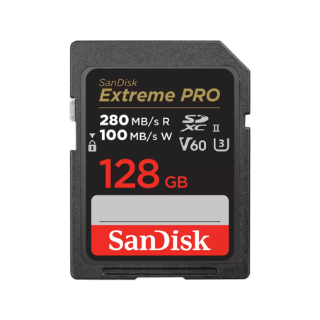 SanDisk Extreme PRO 128GB 280MB/s V60 UHS-II