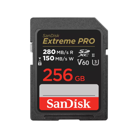 SanDisk Extreme PRO 256 GB 280 MB/s V60 UHS-II