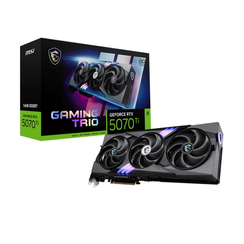 MSI GeForce RTX 5070 Ti TRIO/Gaming/OC/16GB/GDDR7