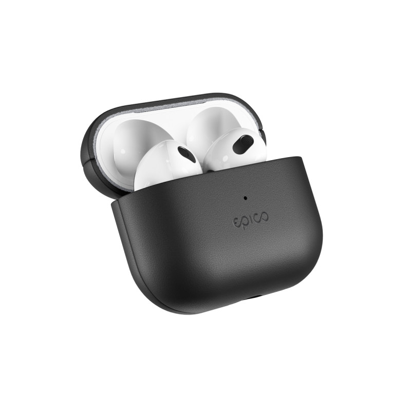 Epico Leather Case Airpods 3 - čierna