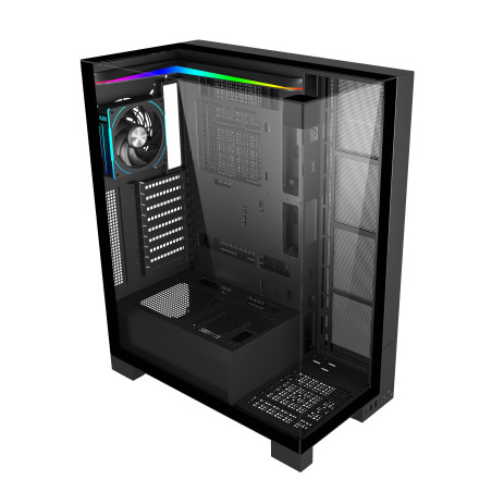 FSP U691-BP/Midi Tower/Transpar./Čierna