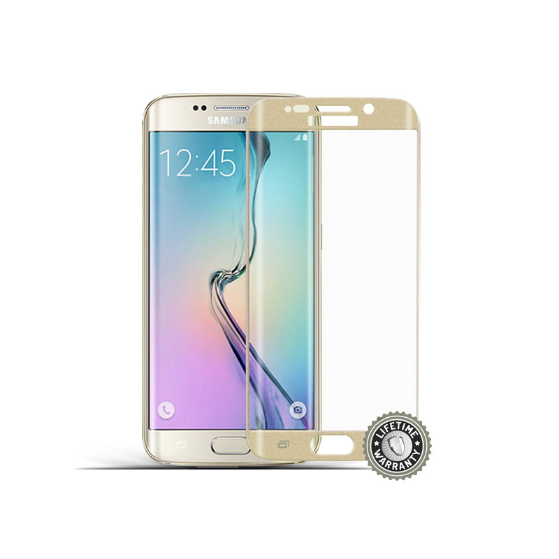 Screenshield™ SAMSUNG G928 Galaxy S6 Edge Plus Tempered Glass protection (Gold)