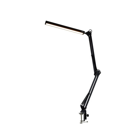 Platinet stolná LED lampa Flexy 10W stmievateľná s klipom, 1 rameno, čierna