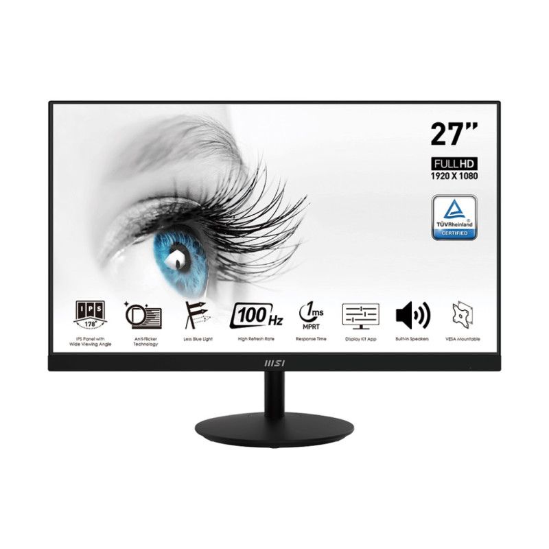MSI Pro/MP271A/27''/IPS/FHD/100Hz/1ms/Black/2R