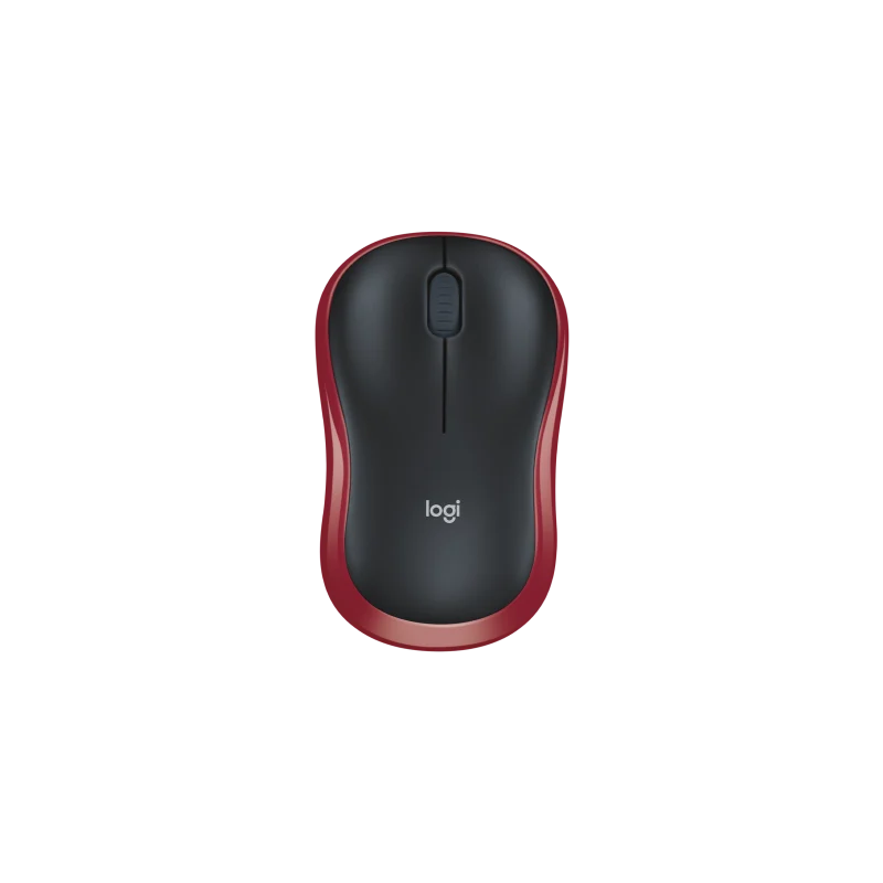 Akcia myš Logitech Wireless Mouse M185 nano červená