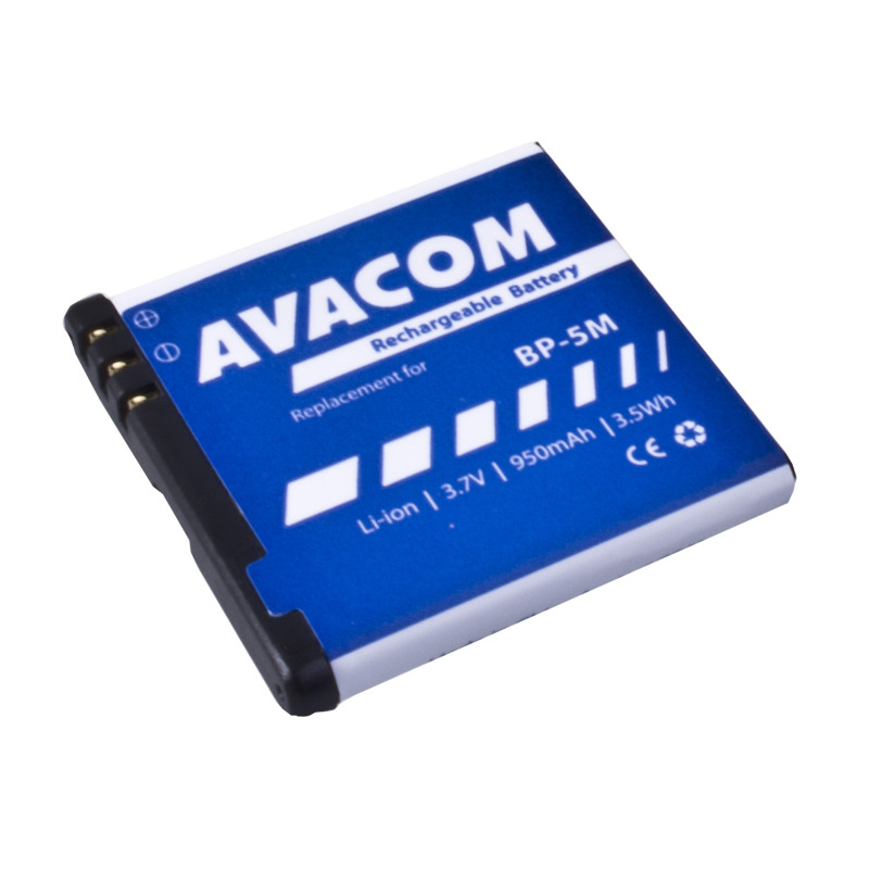 Batéria AVACOM GSNO-BP5M-S950A do mobilu Nokia N81, 6500 Slide Li-Ion 3,7 V 950mAh (náhrada BP-5M)