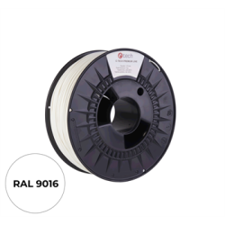 Filament C-TECH PREMIUM LINE, TPU 90A, flexibilný, dopravná biela, RAL9003, 1,75mm, 1kg