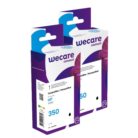 WECARE ARMOR sada ink pre HP CB335E 2x14ml, čierna,
