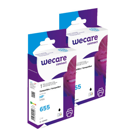 WECARE ARMOR sada ink pre HP CZ109AE 2x19ml, čierna