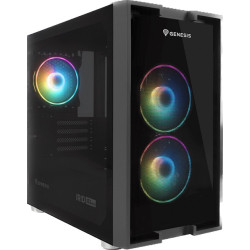 Genesis IRID 353/Micro Tower/Transpar./Čierna