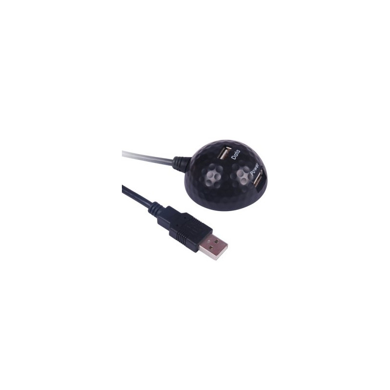 PremiumCord USB 2.0 stolný držiak USB, MF, 1,8m