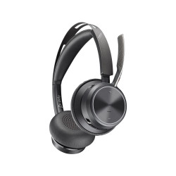 Poly Voyager Focus 2 UC/Stereo/ANC/Micro USB/Drôt/BT-USB/Bezdrôt/Čierna
