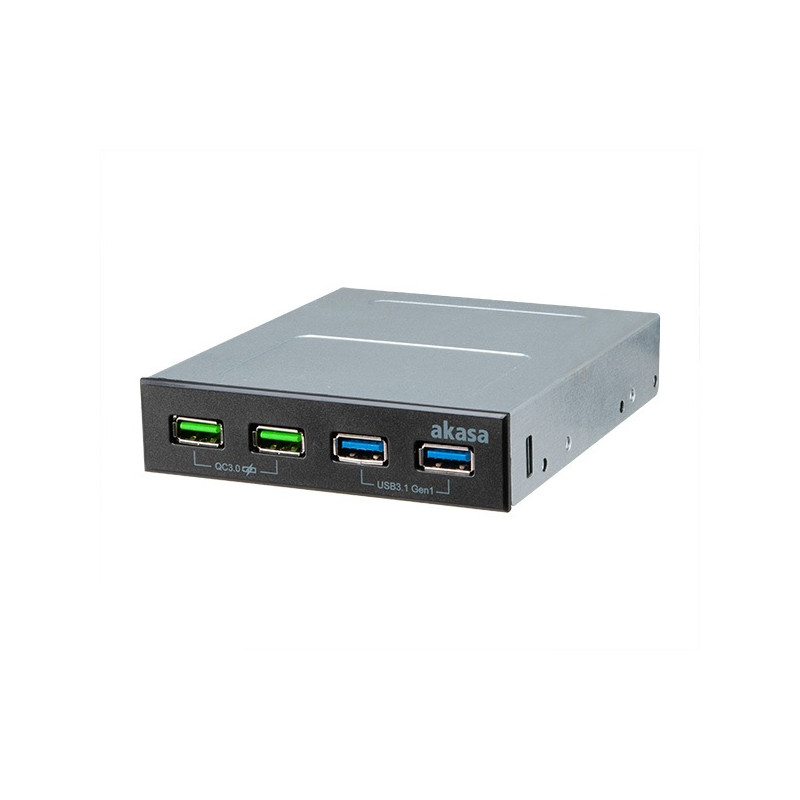 AKASA USB hub 2 x Quick Charge 3.0 + 2 x USB 3.1