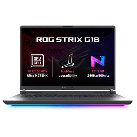 ASUS ROG Strix G18/G815LR-NEBULA002W/U9-275HX/18''/2560x1600/32GB/1TB/RTX 5070Ti/W11H/Gray/2R