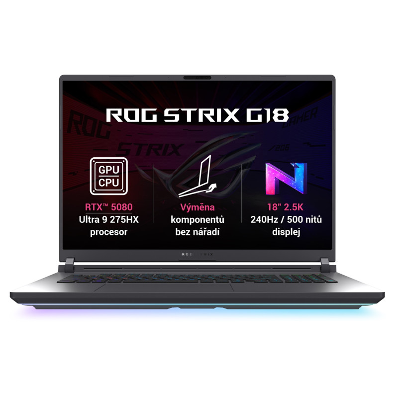 ASUS ROG Strix G18/G815LW-NEBULA003W/U9-275HX/18''/2560x1600/32GB/1TB/RTX 5080/W11H/Gray/2R