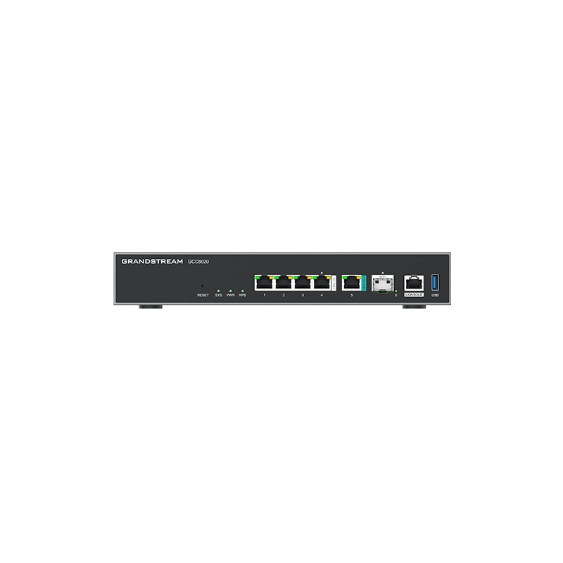 Grandstream GCC6020 all-in-one (6,5 Gbps VPN router, NGFW, switch 10G SPF+, a IP PBX 50 užívateľov)