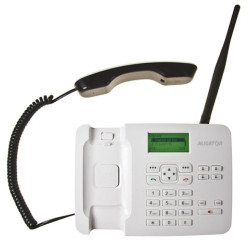 ALIGATOR T100 Stolný telefón na simkartu White