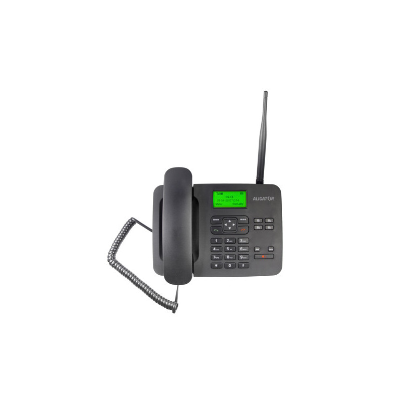 ALIGATOR T100 Stolný telefón na simkartu Black