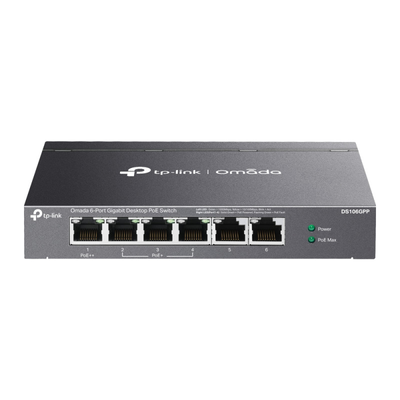 DS106GPP TP-link Omada, 6G, 3 PoE+, 1 PoE++, switc