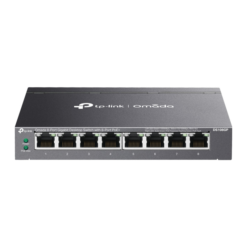 DS108GP TP-link Omada, 8G, 8 PoE+, switch