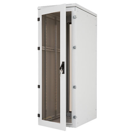 Stojan.rack 42U(š)800x(h)800 RIE IP54,trojbod.zámok s cylinder.vložkou