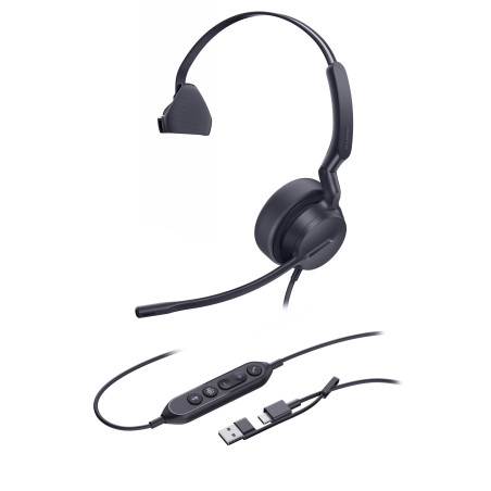 Yealink UH42 Mono Teams USB-C/A, drôtová náhlavná