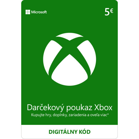 ESD XBOX - Darčeková karta Xbox 5 EUR
