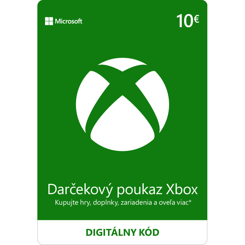 ESD XBOX - Darčeková karta Xbox 10 EUR