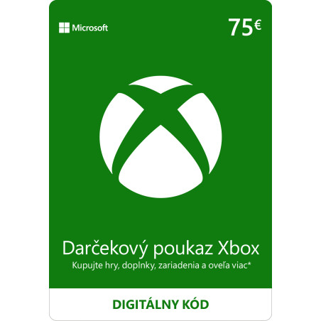 ESD XBOX - Darčeková karta Xbox 75 EUR