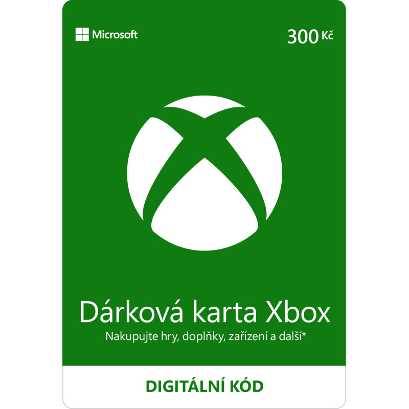 ESD XBOX - Darčeková karta Xbox 300 Kč