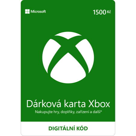 ESD XBOX - Darčeková karta Xbox 1500 Kč