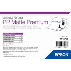 EPSON PP Matte Label Premium, Continuous Roll, 105mm x 55m