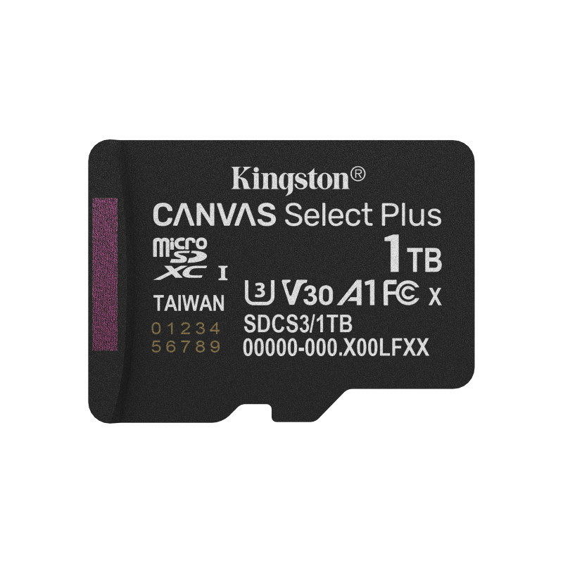 1TB microSDXC Kingston U3 150MB/s bez adaptéra