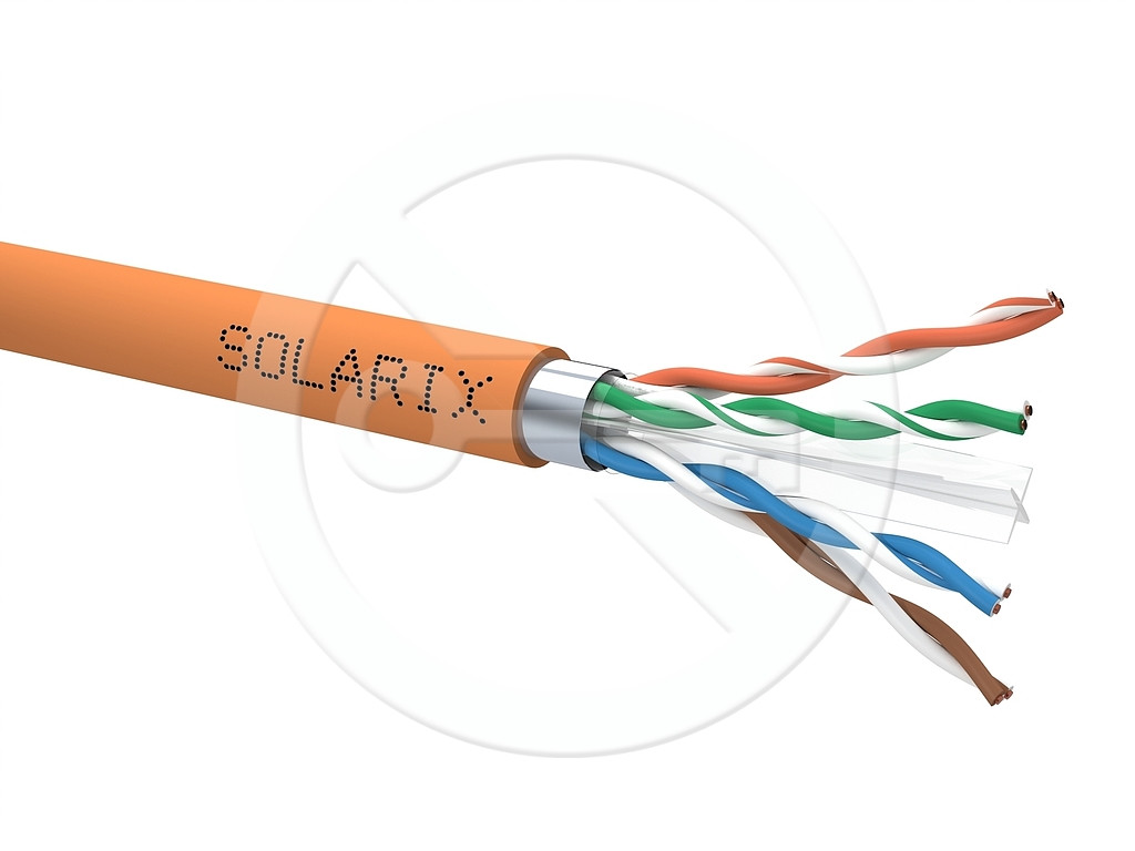 Instalačný kábel Solarix CAT6A UTP LSOHFR B2ca-s1,d1,a1 500m SXKD-6A-UTP-LSOHFR-B2ca