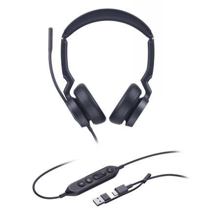 Yealink UH46 Dual Teams USB-C/A, náhlavná súprava