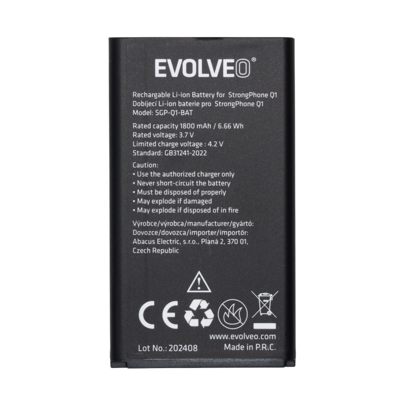 EVOLVEO originálna batéria 1800 mAh pre StrongPhone Q1