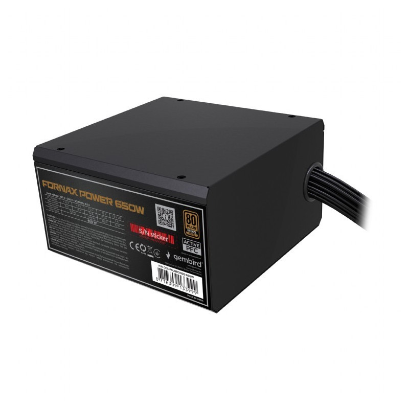 GEMBIRD FX 650W 80+ Bronzia industrial