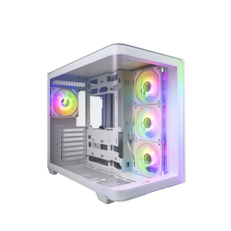 FSP ATX Midi Tower M580-WP/Midi Tower/Transpar./Biela