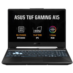 ASUS TUF Gaming A15/FA506NC-HN039/R5-7535HS/15,6''/FHD/16GB/1TB/RTX 3050/bez OS/Black/2R