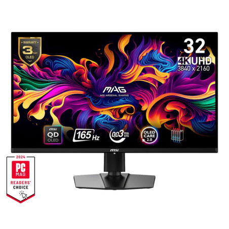 MSI MAG/321UP QD-OLED/31,5''/QD-OLED/4K UHD/165Hz/0,03ms/Čierna/3R